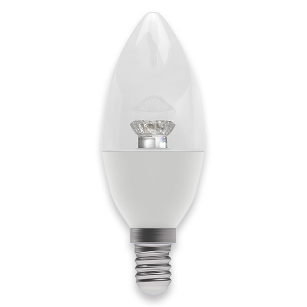 05077 - LED 4W Dimmable Clear Candle - SES - 4000K